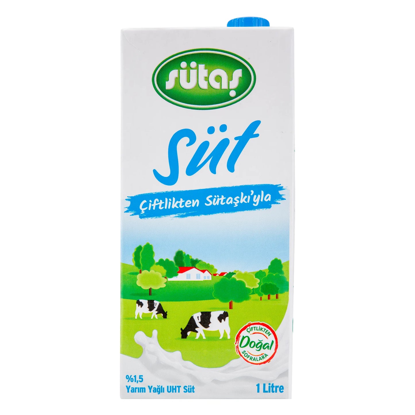 Sütaş Yarım Yağlı Süt 1 L