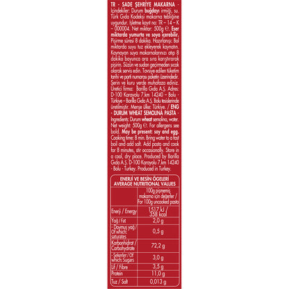 Filiz Yıldız Şehriye 500 G